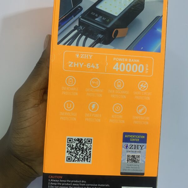 ZHY - 643 Power bank 40000mAh